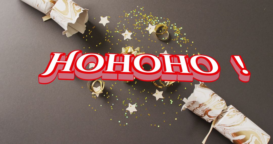 Christmas Celebration with Cracker and Glitter