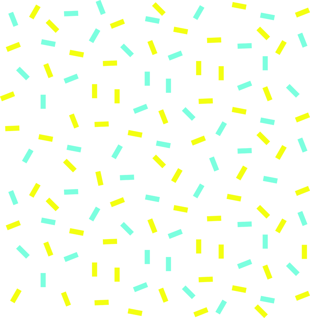Festive Multicolor Confetti on Transparent Background