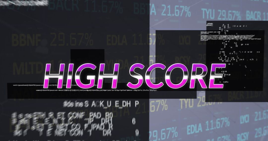 Dynamic Digital Interface with High Score Overlay