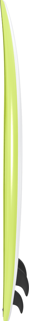 Green Surfboard Isolated on Transparent Background Vector