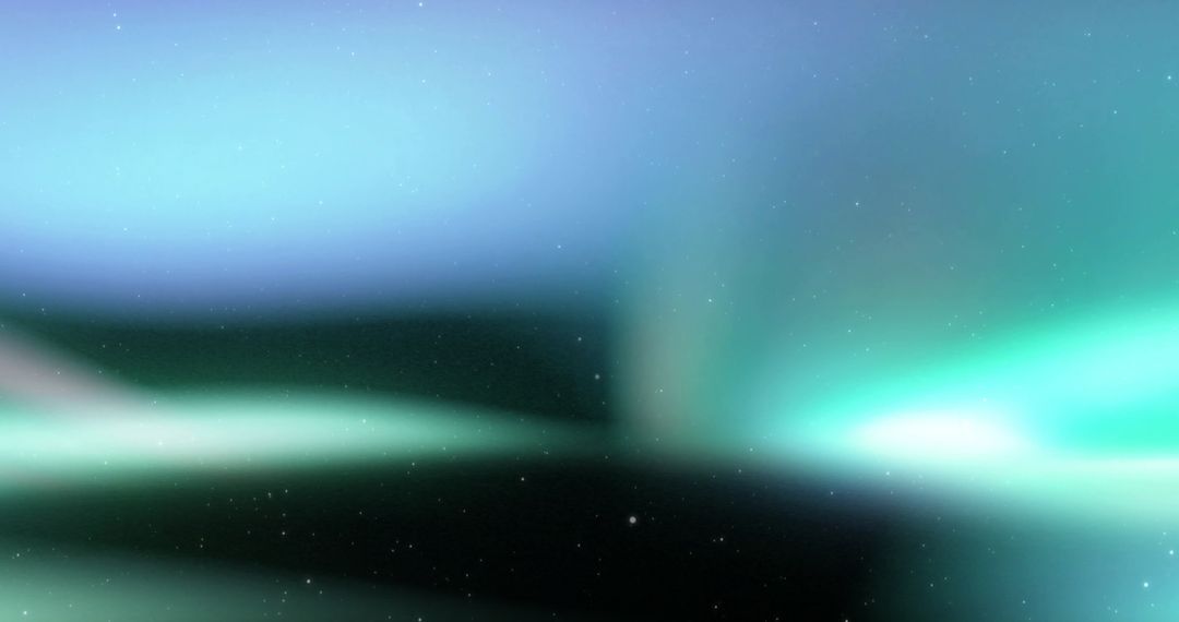 Abstract starry northern lights on dark background