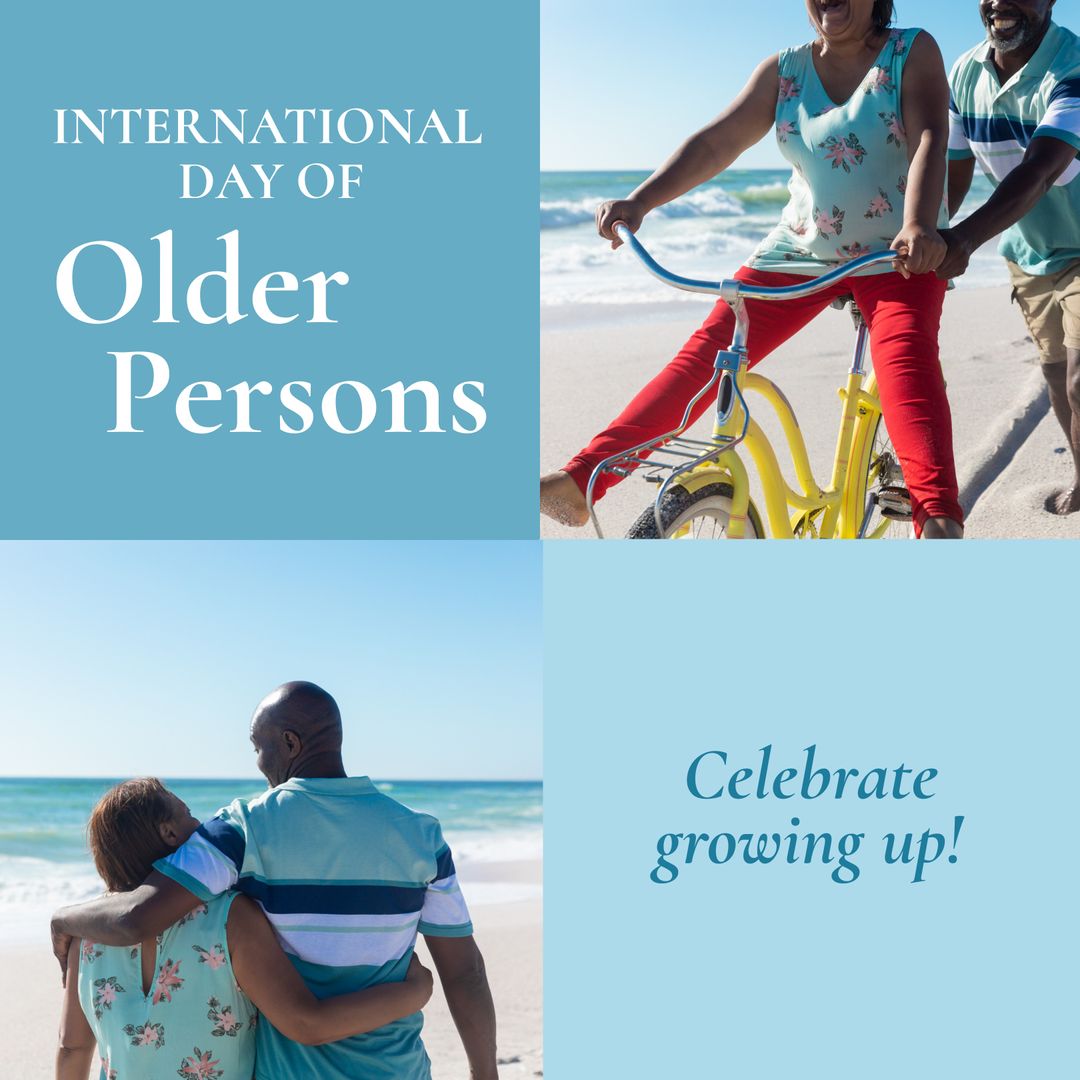 Celebrating International Day of Older Persons with Joyful Senior Couple