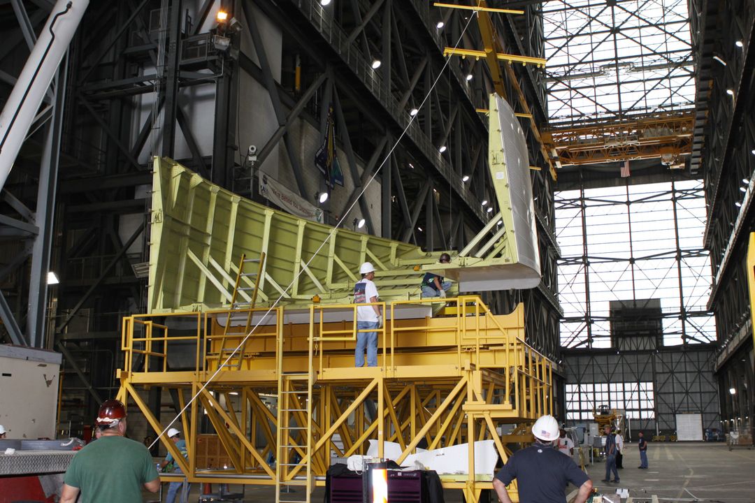 Technicians Preparing Space Shuttle Endeavour for Public Display - Free Images, Stock Photos and Pictures on Pikwizard.com