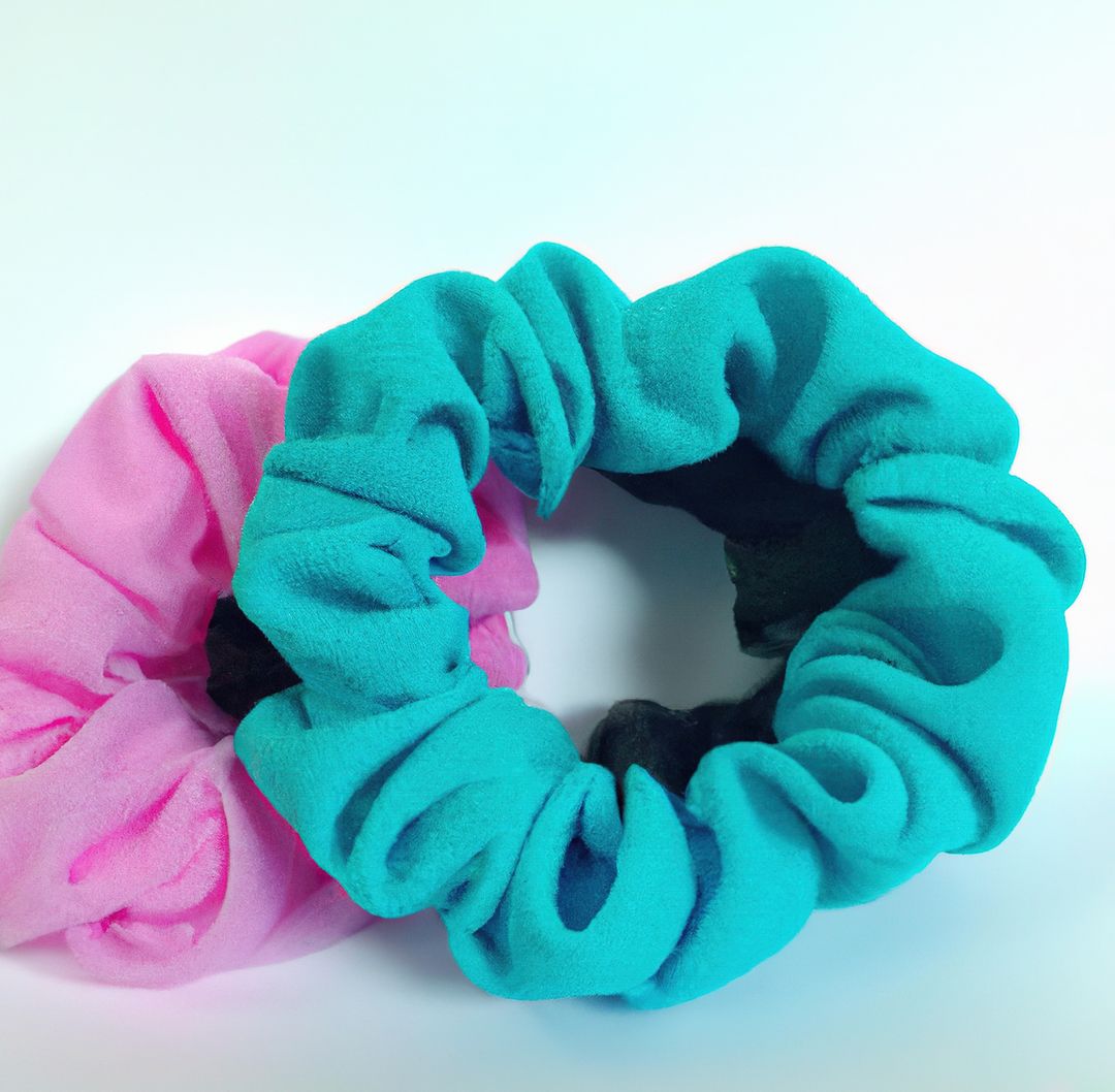 Close-up of Colorful Hair Scrunchies on White Background - Free Images, Stock Photos and Pictures on Pikwizard.com