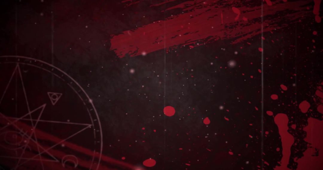 Abstract Grunge Background with Red Paint Splashes