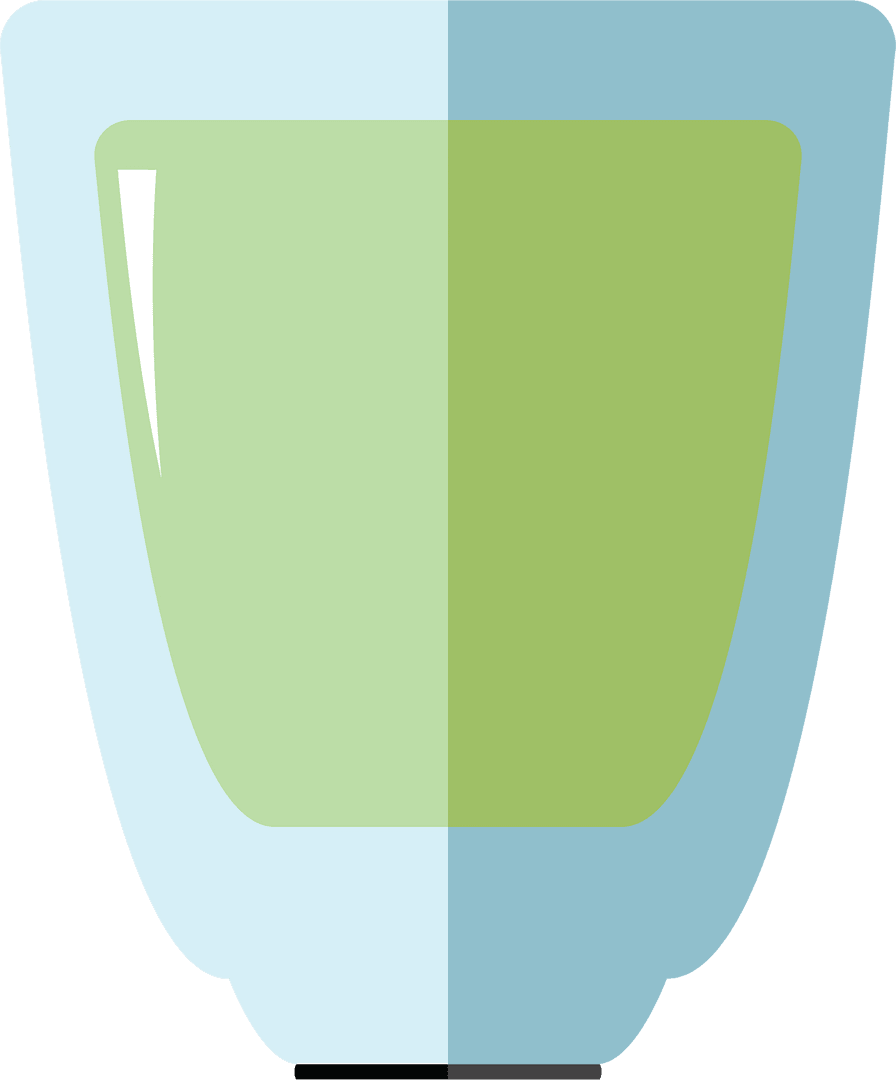 Glass with Yellow Liquid on Transparent Background, Hydration Concept