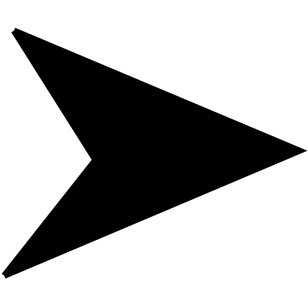 Black Arrow on Transparent Background Illustration Shapes Pattern