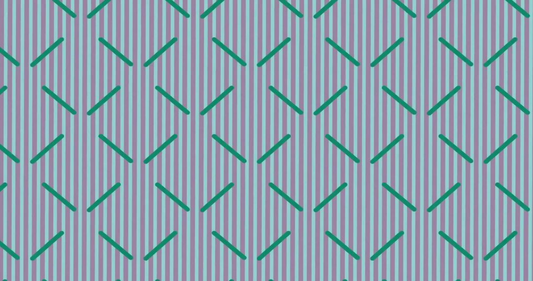 Dynamic Green Line Pattern on Striped Background