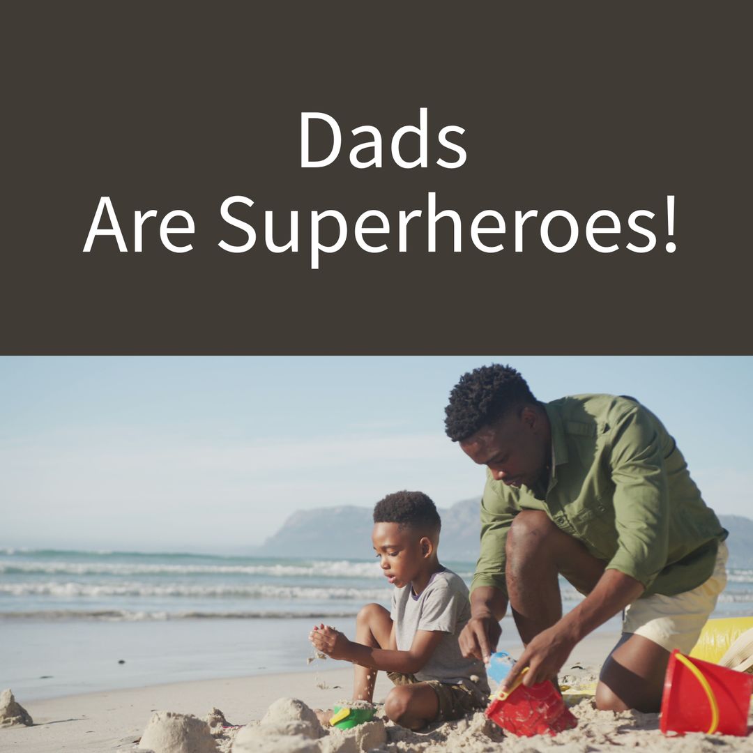 Father and Son Bonding at the Beach