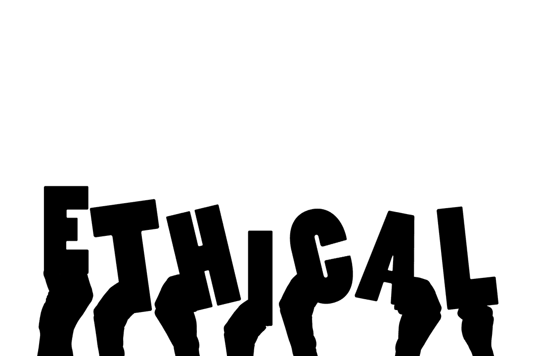 Hands Illustrating Concept of Ethics on Transparent Background