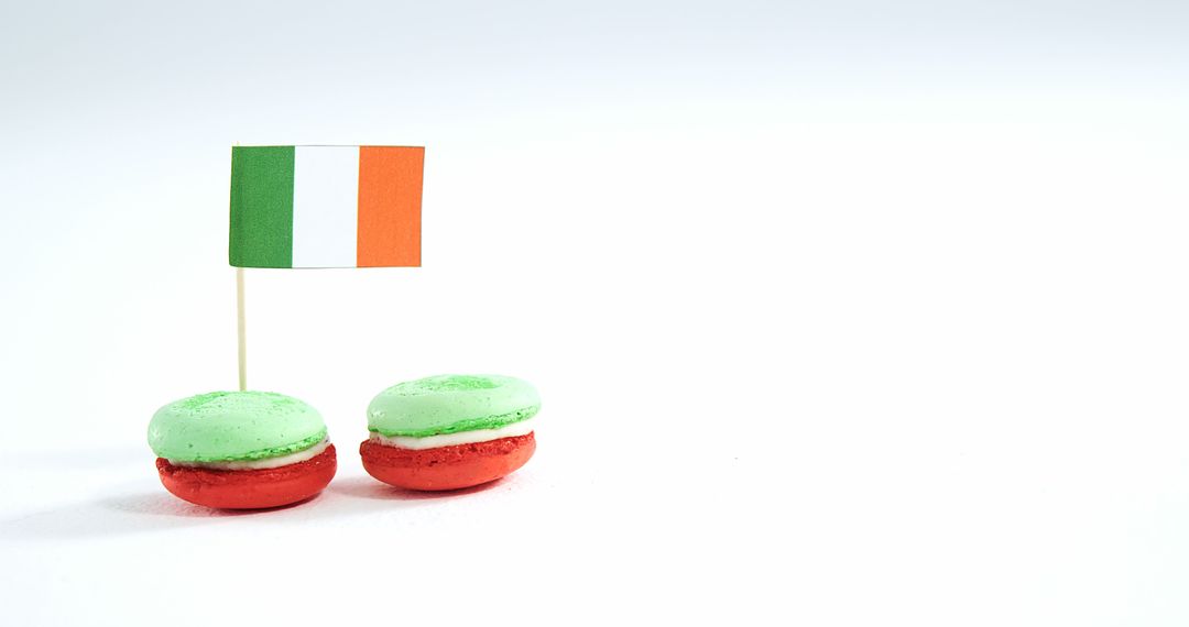 Irish Flag Macarons Celebrating Saint Patrick's Day - Free Images, Stock Photos and Pictures on Pikwizard.com