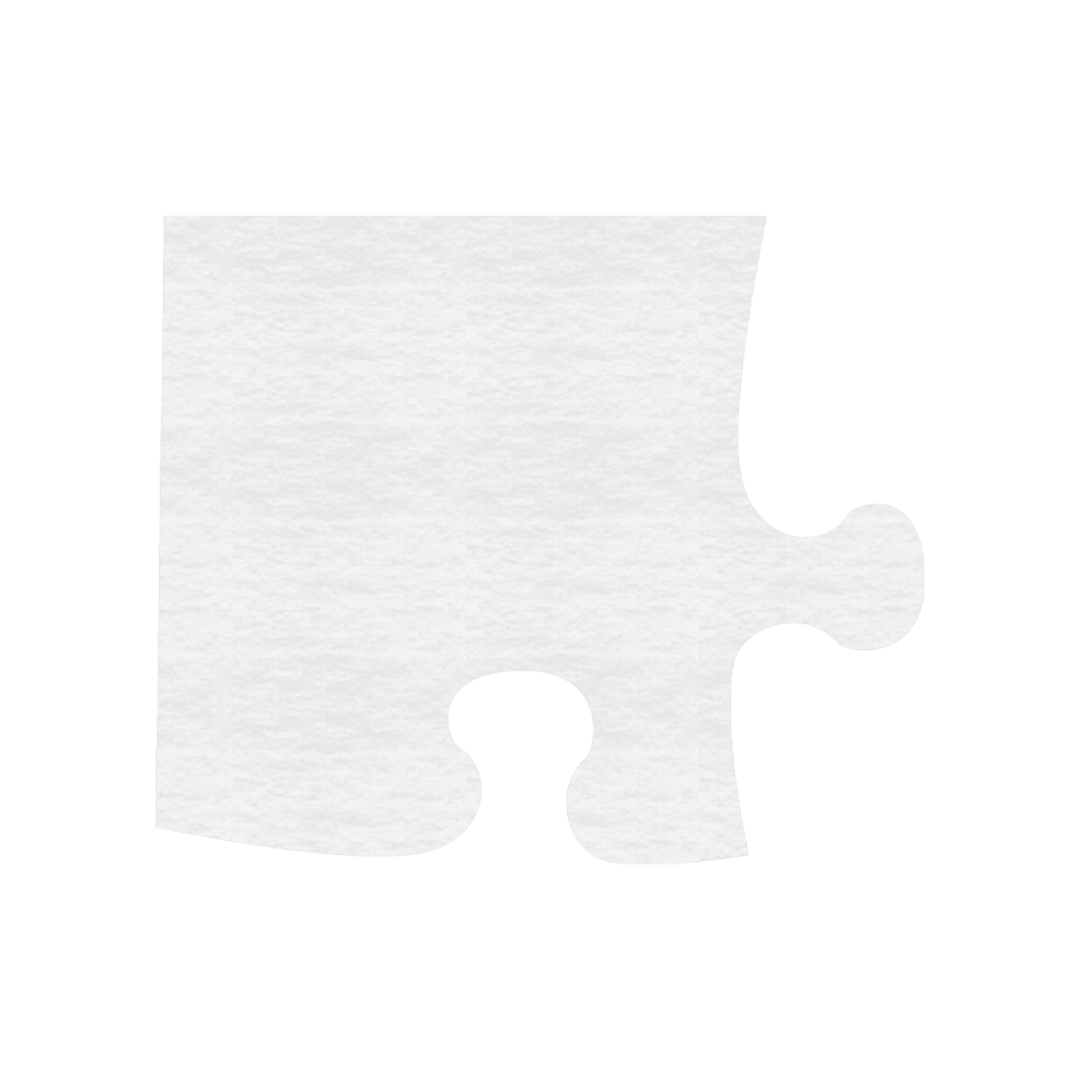 Transparent Puzzle Piece Simple Design Icon
