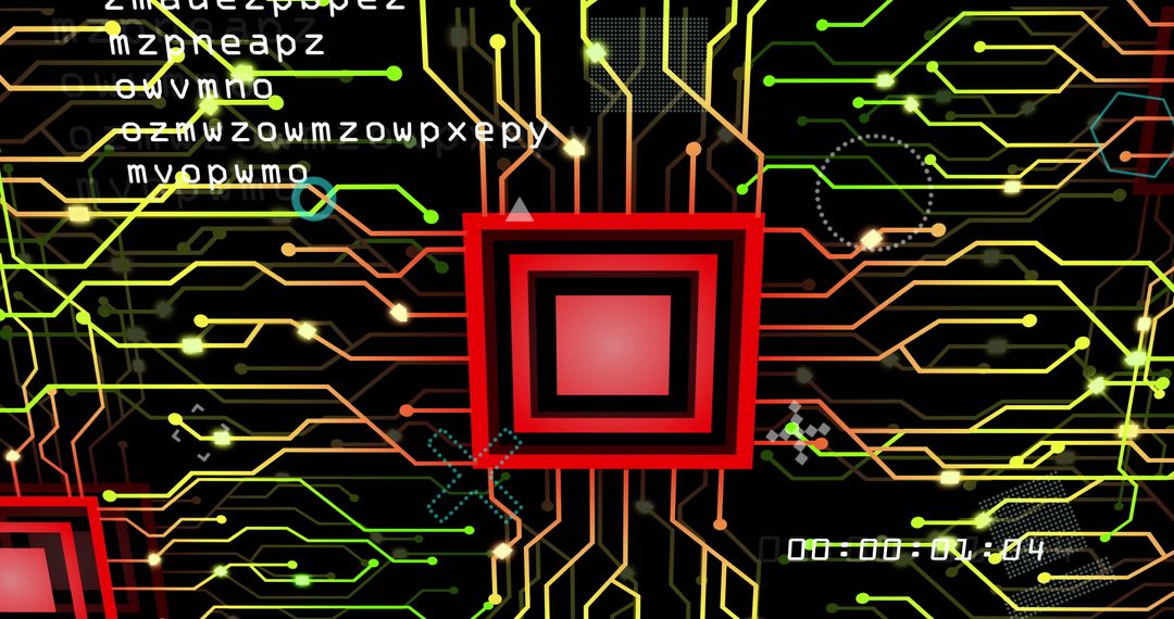 Digital Data Processing on Computer Circuit Board Visualization - Free Images, Stock Photos and Pictures on Pikwizard.com