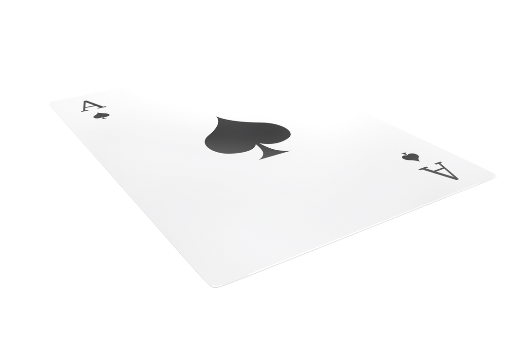 Transparent Ace of Spades Playing Card on White Background - Download Free Stock Images Pikwizard.com