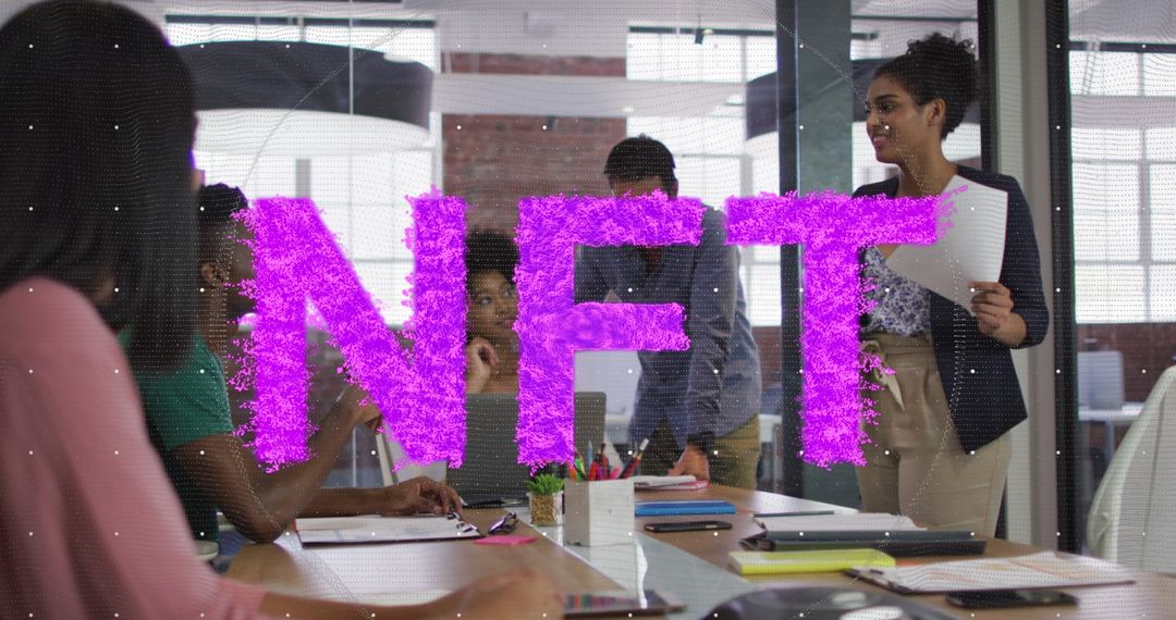 Diverse Team Discussing NFT Concepts