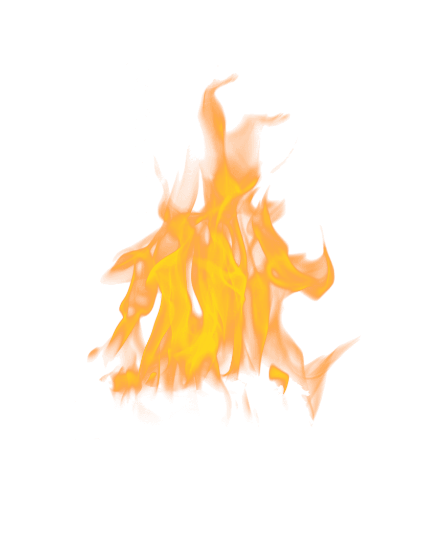 Vivid Transparent Flame with Flickering Details