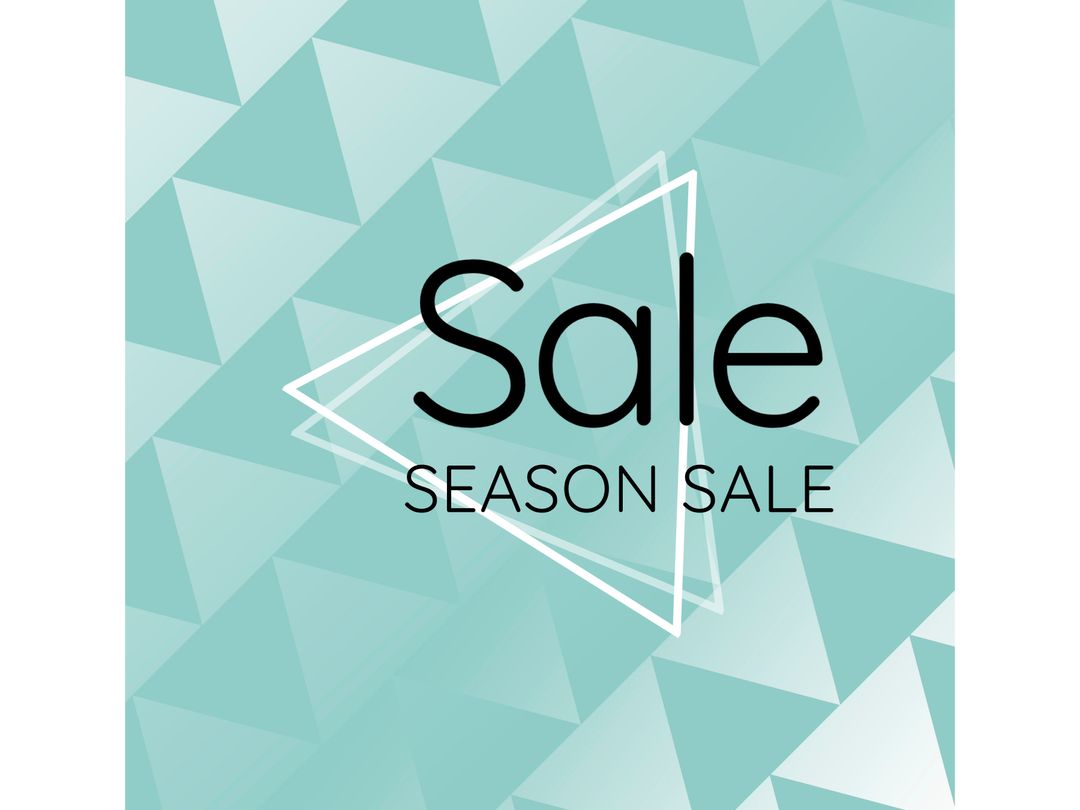 Geometric Background Highlighting Seasonal Sale Announcement