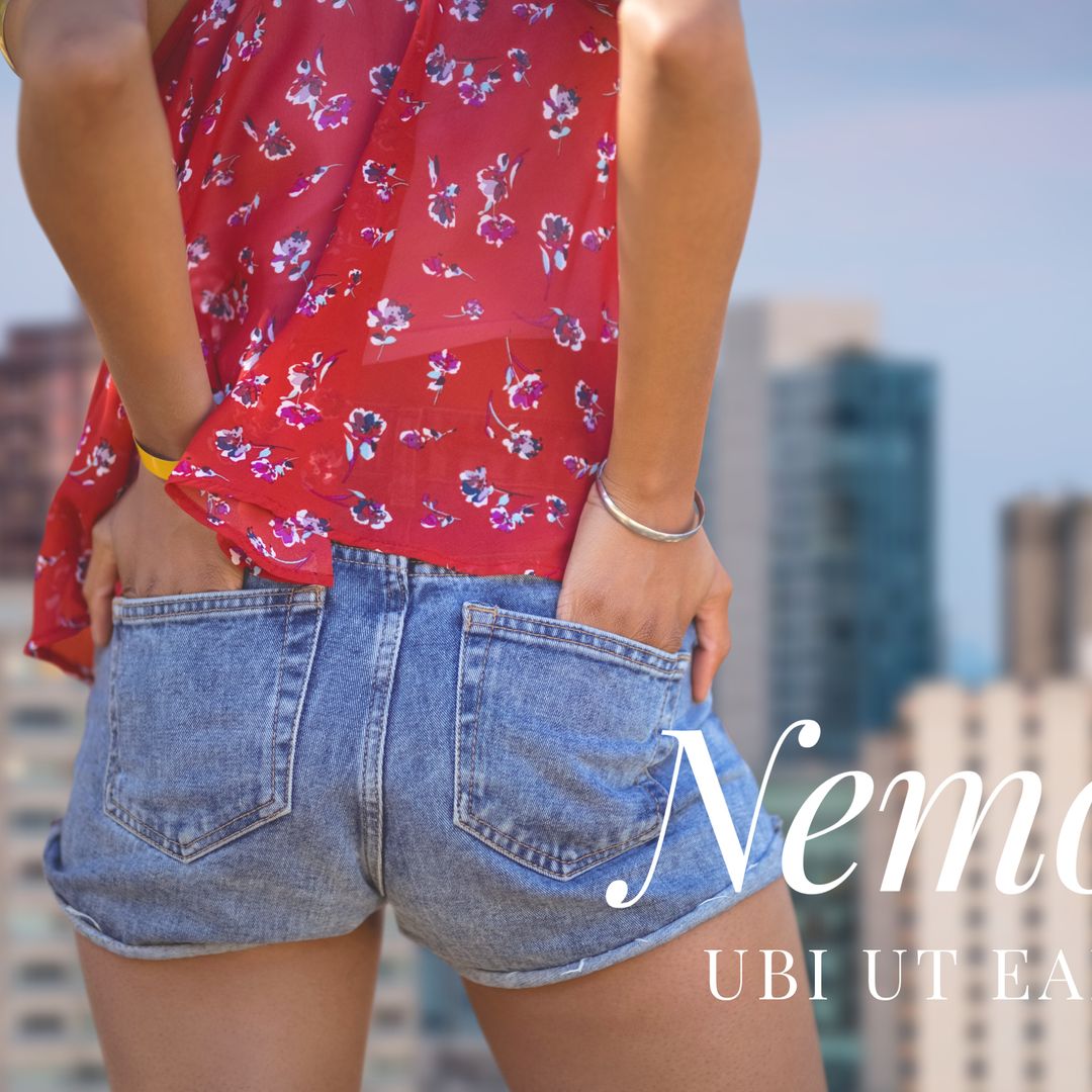 Casual Summer Fashion with Floral Top and Denim Shorts
