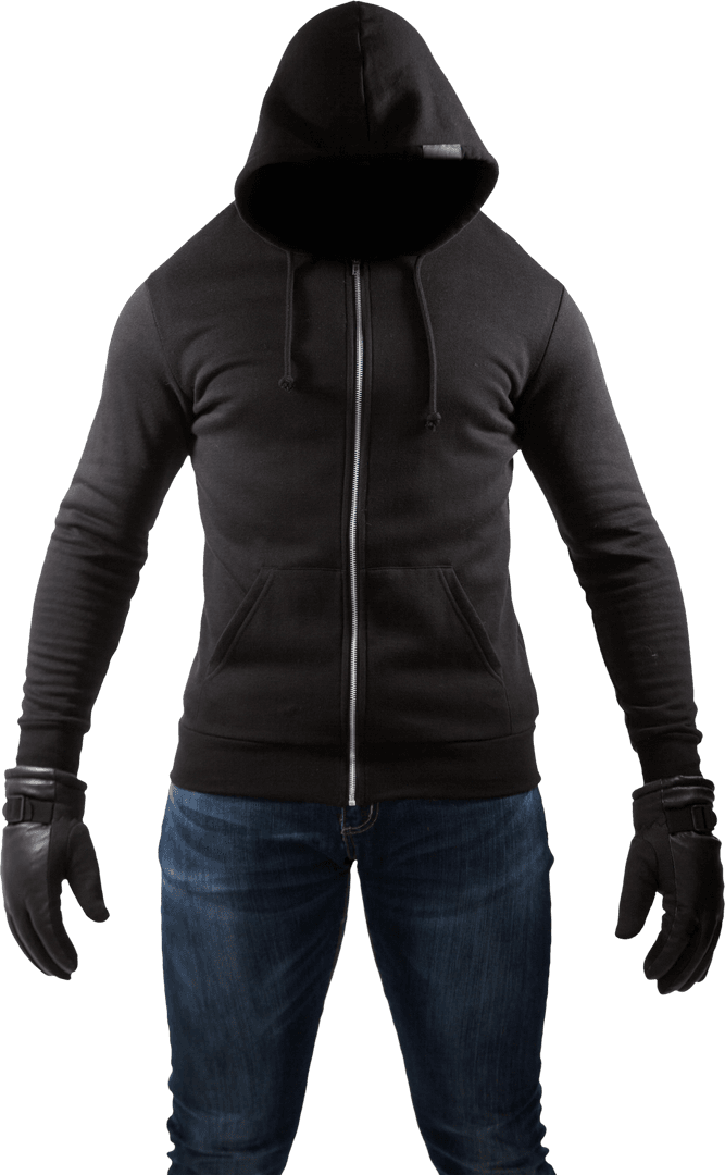 Transparent Hoodie and Gloves with Anti-Identity Performer Transportation