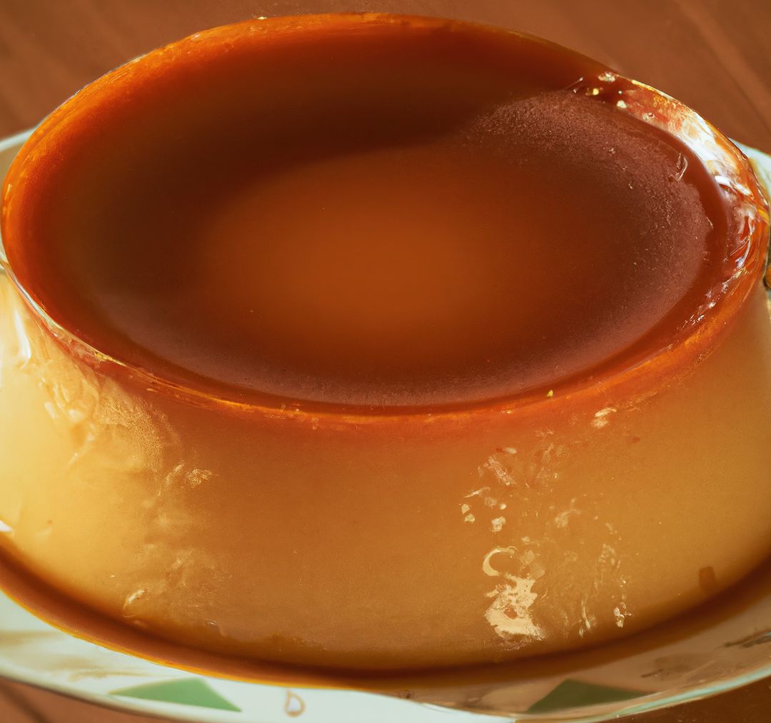 Close up of flan on table created using generative ai technology - Free Images, Stock Photos and Pictures on Pikwizard.com