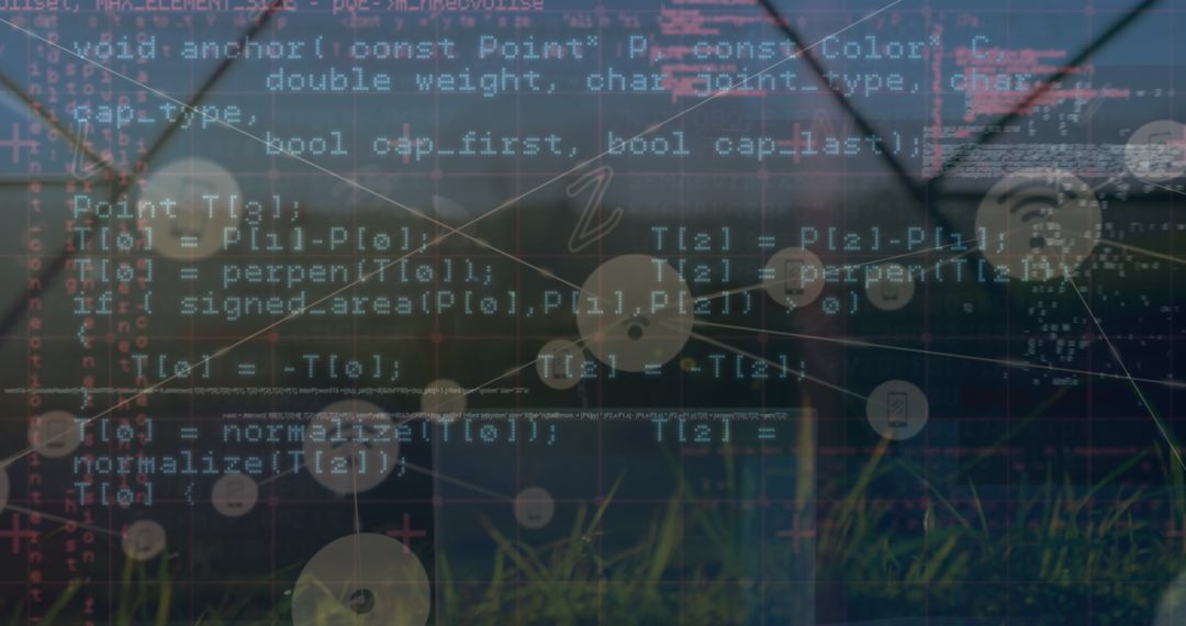 Digital Interface with Financial Data and Code Overlay
