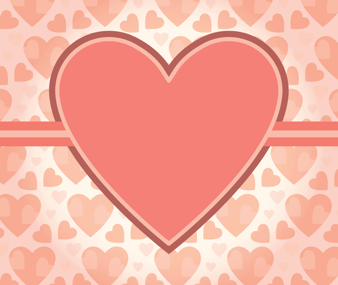 Transparent Heart Design with Copy Space for Valentine's Day Romance