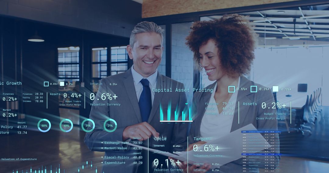 Diverse Business Team Analyzing Data Visualizations