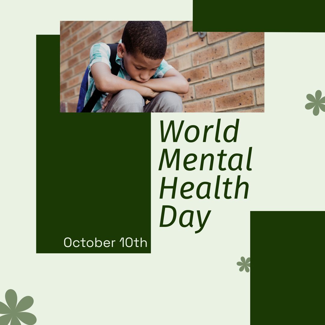 World Mental Health Day Commemoration with Thoughtful Child