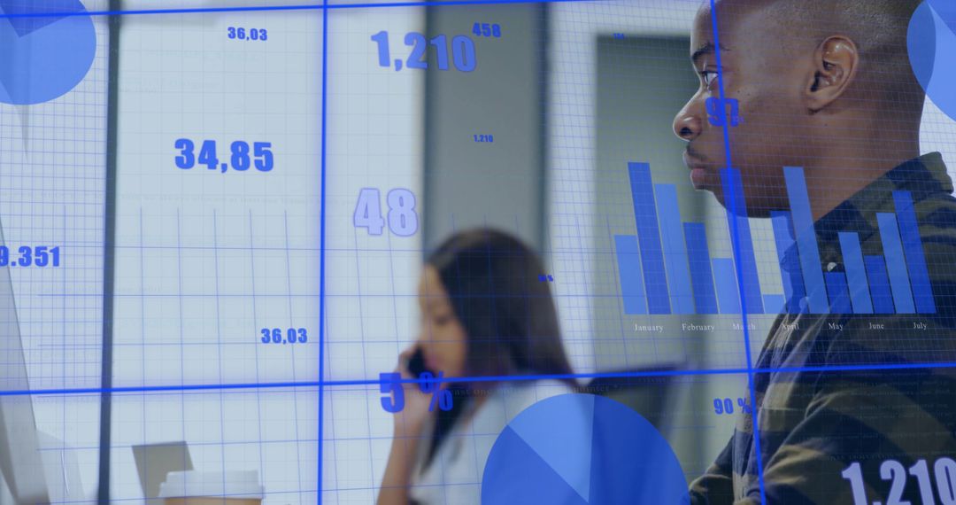 Focus on Data Analysis with Business Graphics in Modern Office