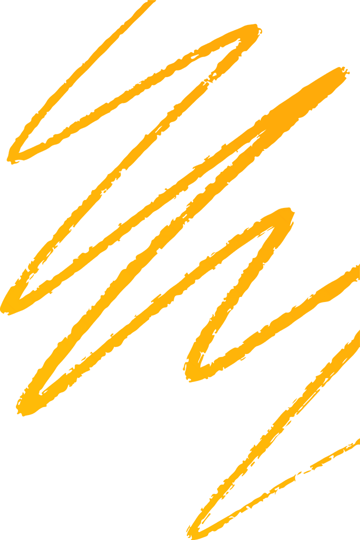 Bold Zigzag Brush Strokes on Transparent Background