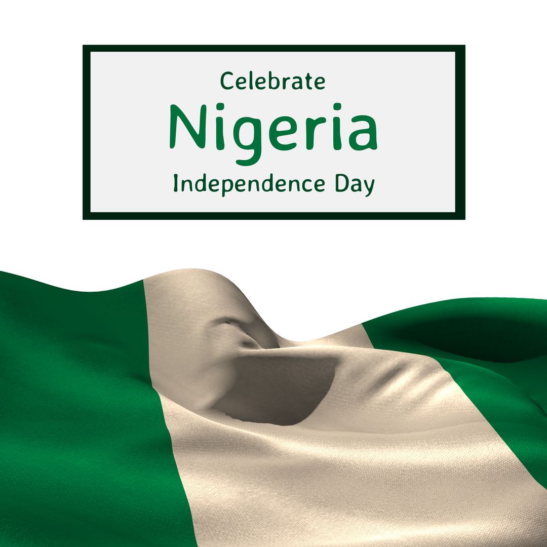 Nigeria Independence Day Flag Illustration