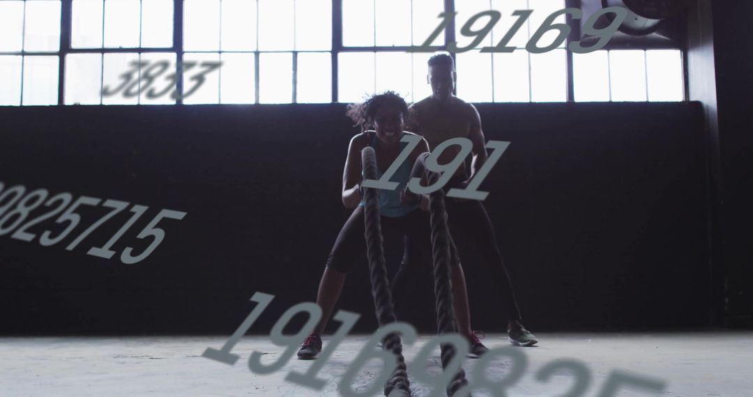 Dynamic Battle Rope Exercise for Energy and Strength at Gym