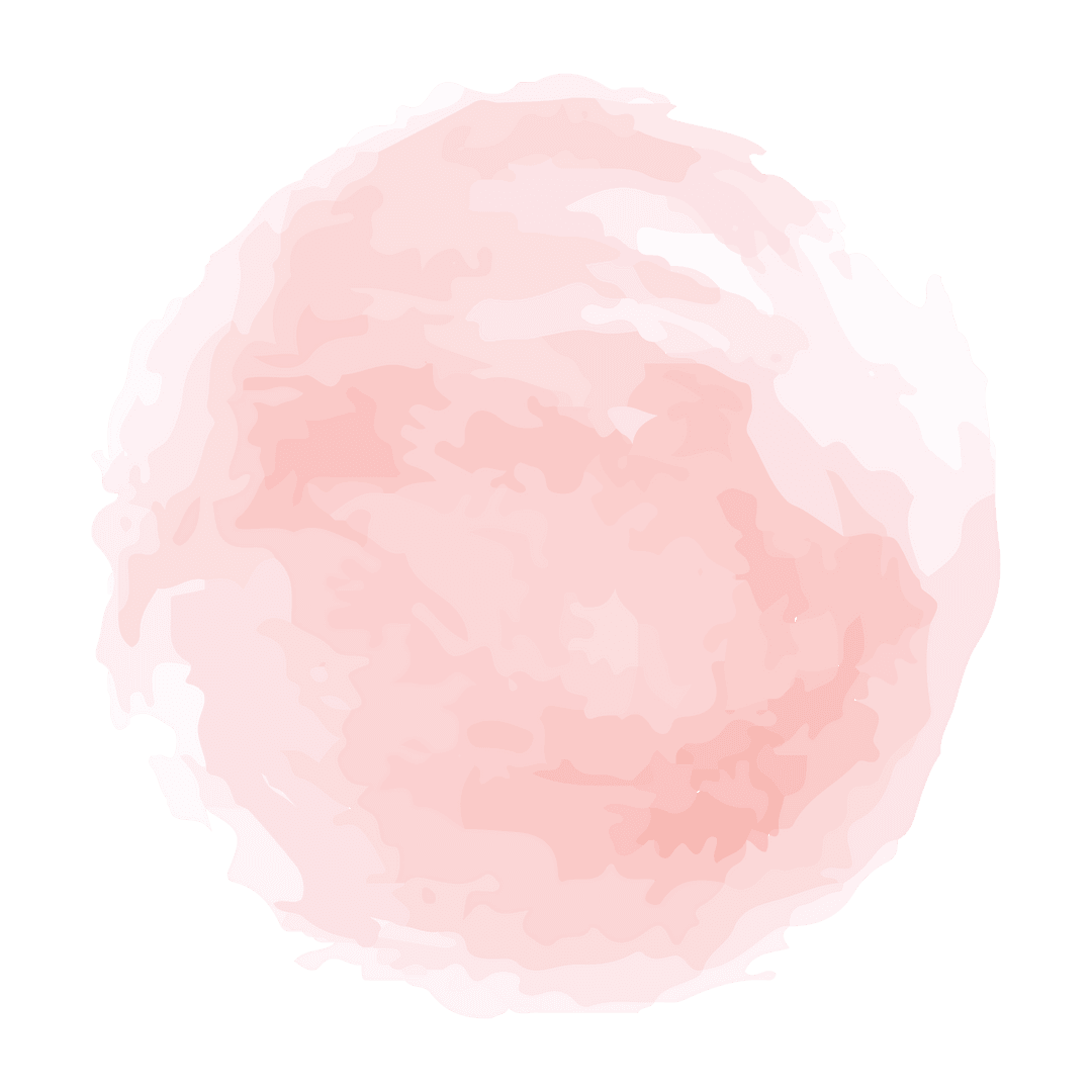 Transparent Pink Abstract Paint Circle Illustration