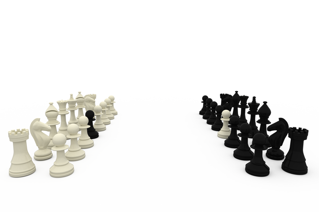 Transparent Chess Boards Black and White Pawn Teams Aligned  - Download Free Stock Images Pikwizard.com