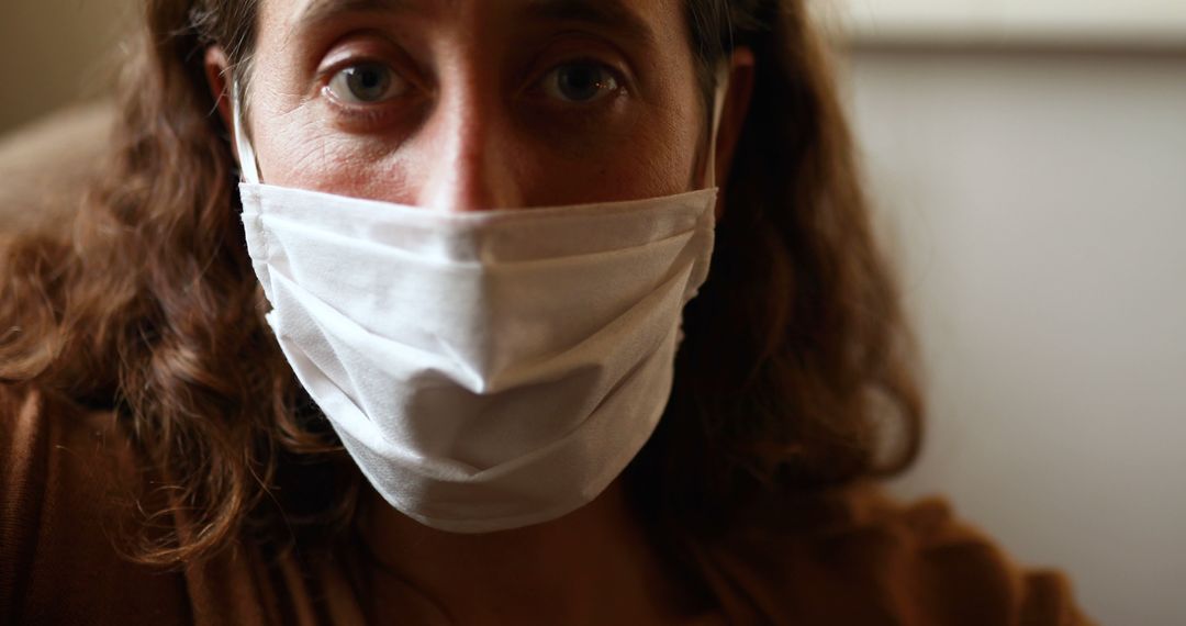 Woman Wearing Mask for Protection during COVID-19 Pandemic - Free Images, Stock Photos and Pictures on Pikwizard.com