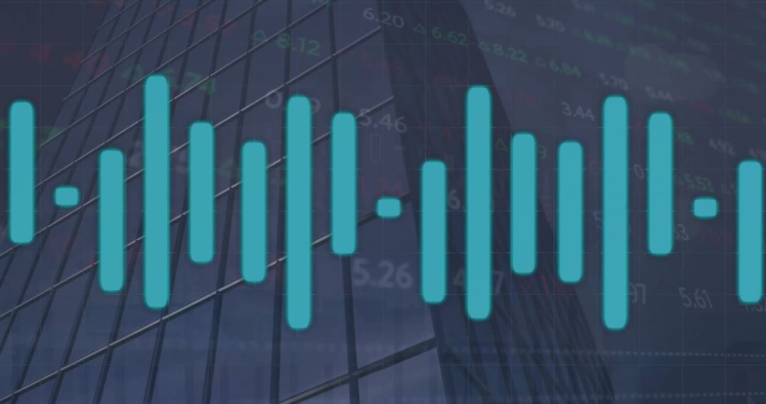 Digital Financial Data Overlay in Cityscape