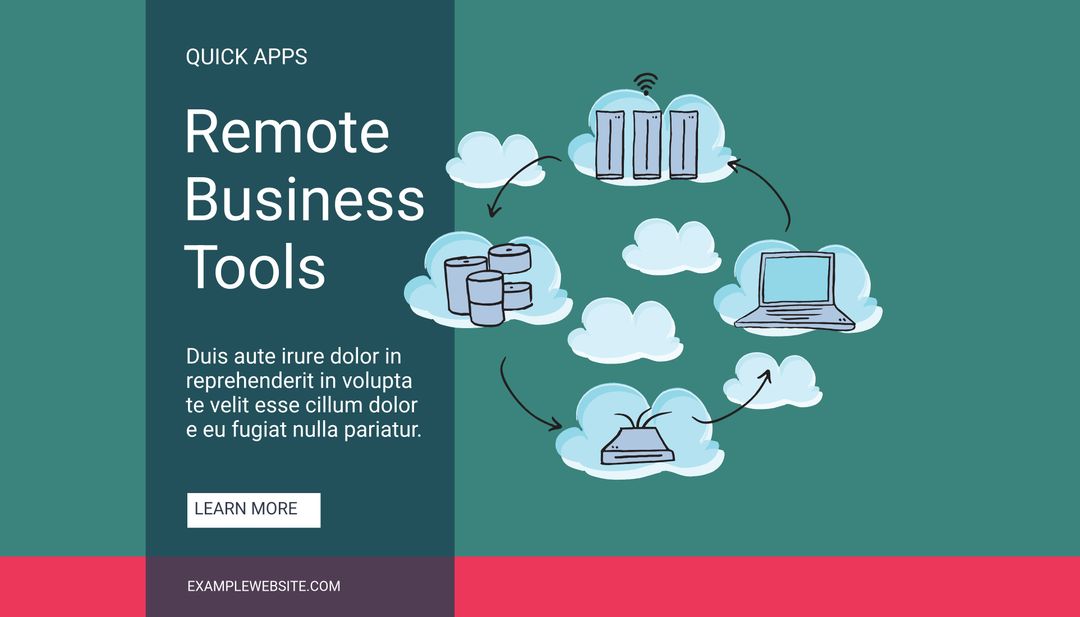 Promotional Graphic Design for Remote Business Solutions