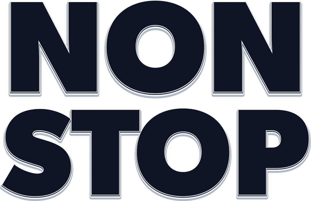 Bold Non Stop Text on Transparent Background - Download Free Stock Images Pikwizard.com