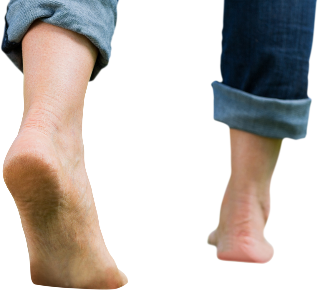 Transparent Image of Bare Feet Walking on Clear Background - Download Free Stock Images Pikwizard.com