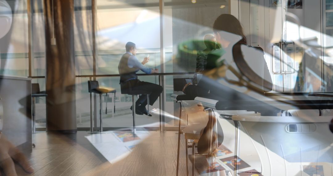 Diverse Business Team Collaborating Inside Modern Office