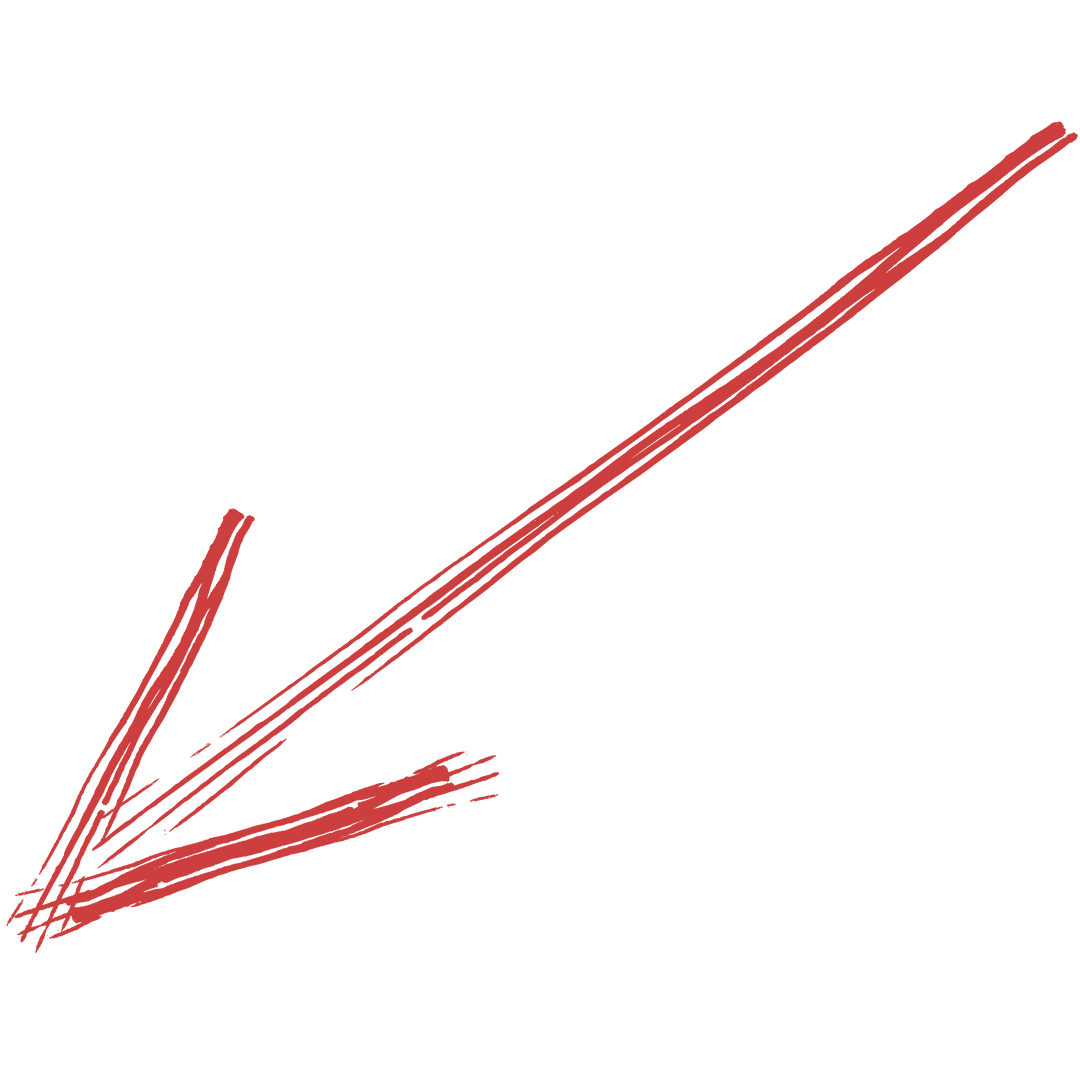 Red Downward Arrow Illustration on Transparent Background