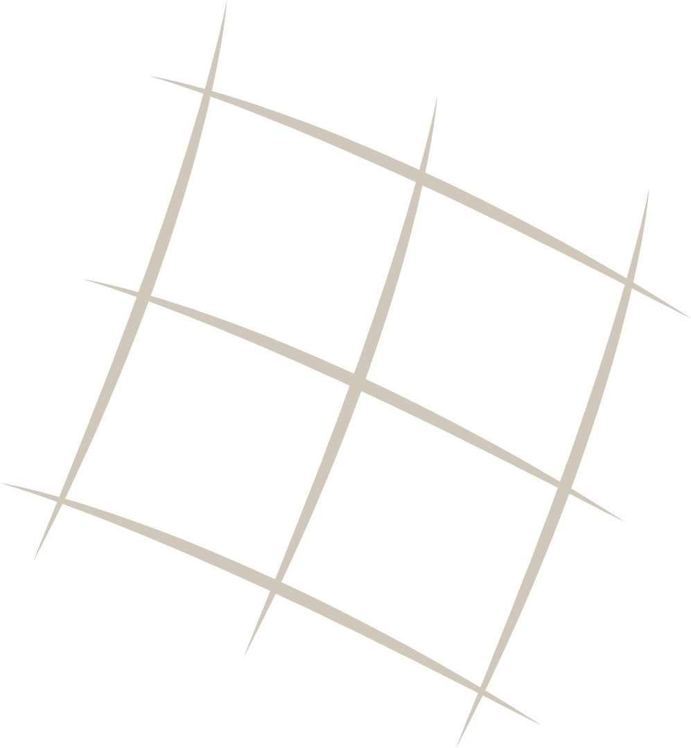 Abstract Cream Diamond Shape Pattern on Transparent Background