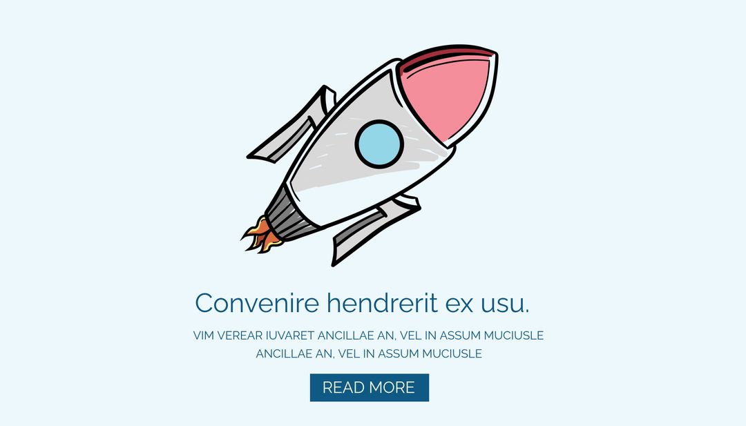 Stylized Rocket Symbolizing Progress and Innovation