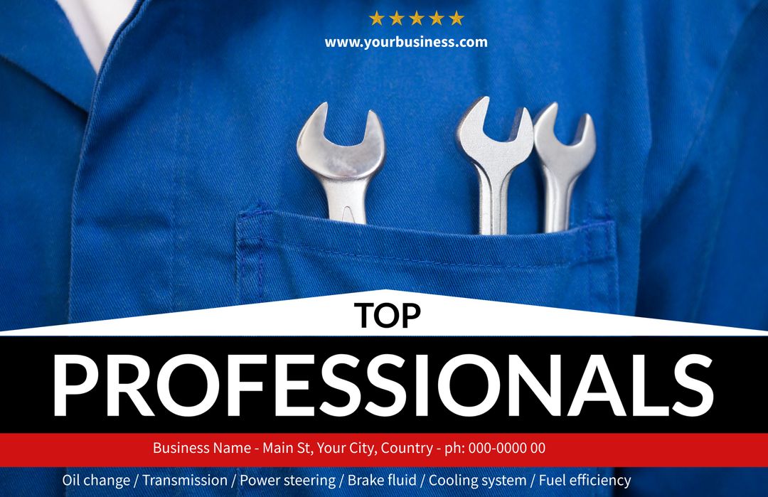 Mechanic Tools Display Signifying Expertise in Automotive Repair