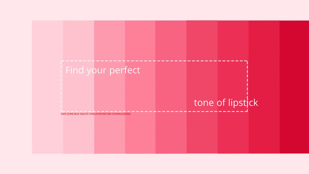 Gradient Pallette for Perfect Lipstick Shade Discovery