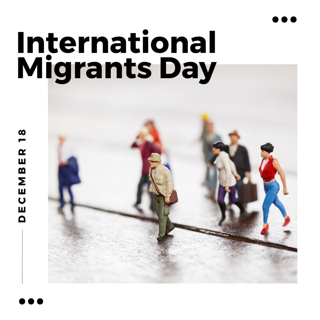International Migrants Day Diverse Figurines Concept