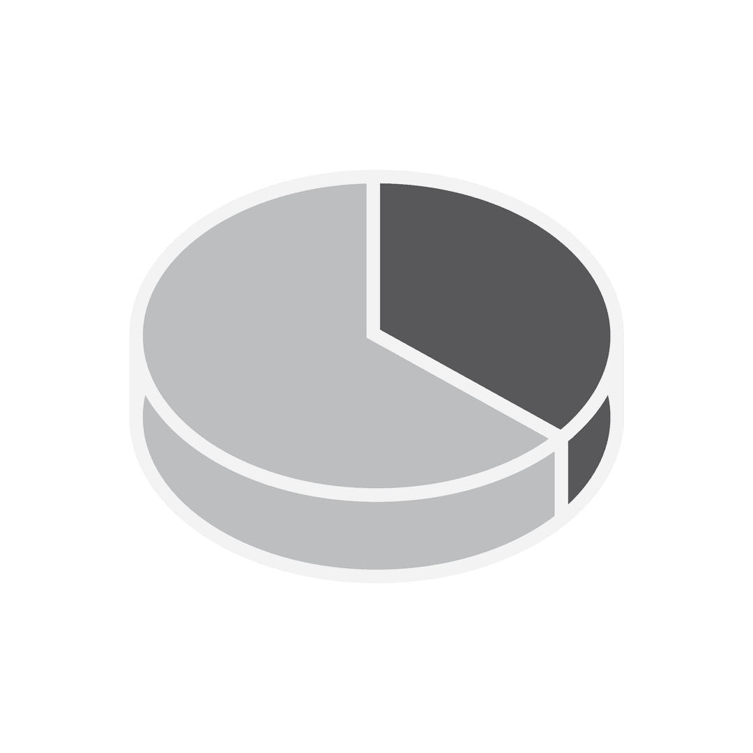 3D Transparent Pie Chart Illustration for Business Purposes