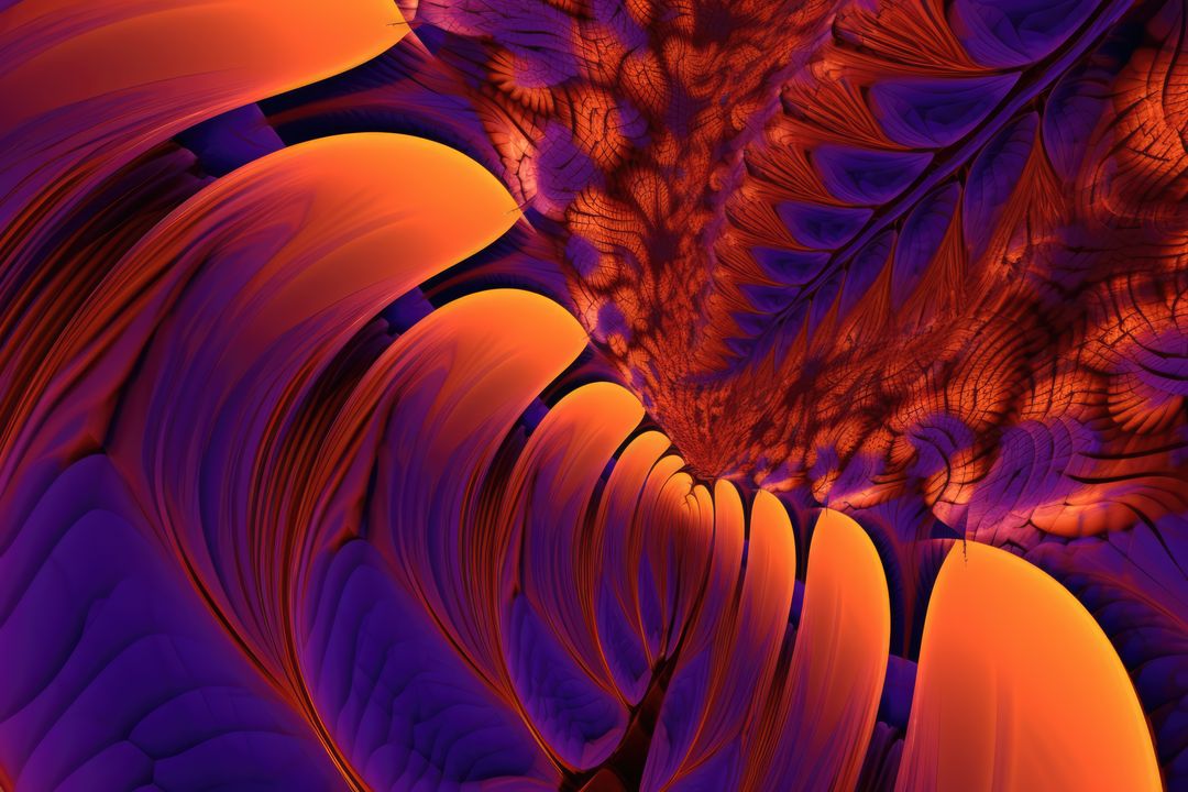 Orange and purple abstract pattern background, created using generative ai technology - Free Images, Stock Photos and Pictures on Pikwizard.com