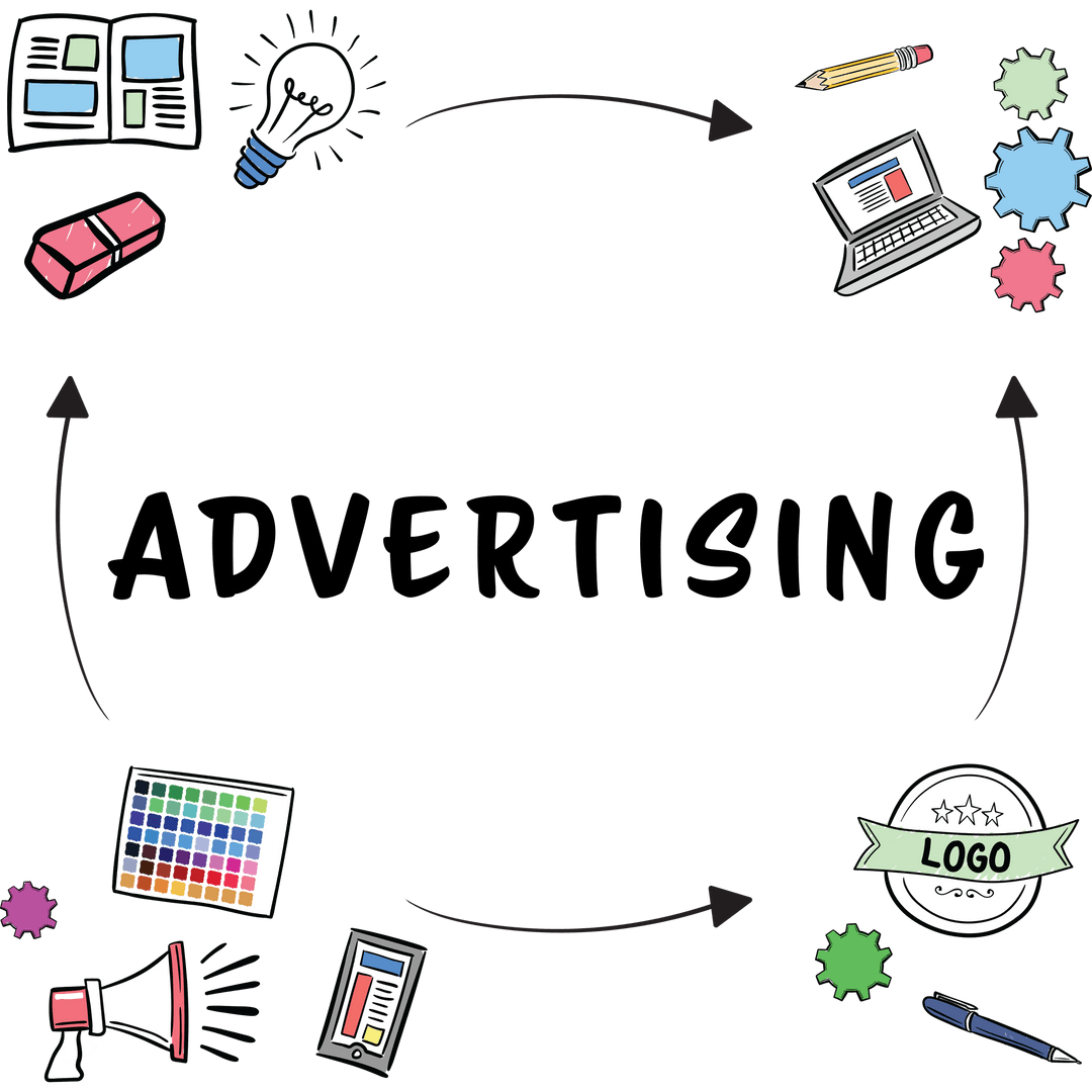 Creative Marketing Process Concept on Transparent Background