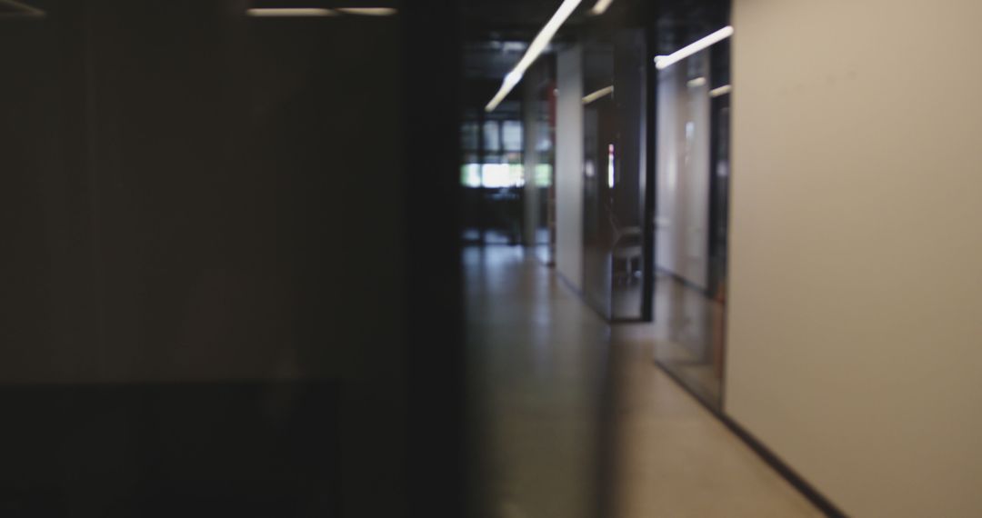 Empty Office Hallway with Modern Design Elements - Free Images, Stock Photos and Pictures on Pikwizard.com